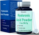 2 oz Hyaluronic酸粉,56.7克,高分子重量,100%纯度,用于皮肤护理的Hyaluronic酸粉,Vegan,水溶性