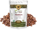 有机方式 Hawthorn Berries Cut & Sifted (Crataegus mononegyna) - 欧洲野生Harvest – 有机和科舍认证 – Vegan – Non GMO & Gluten Free – USDA 认证 – 来源 阿尔巴尼亚(1/4LBS / 4OZ)