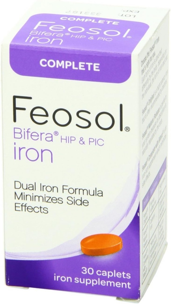 Feosol Bifera 铁卡片 完成 30 ea(6包)