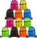 KUUQA 12Pcs 抽水袋 运动体格弦 后包装 散装 Cinch Bag Sackpack 为学校瑜伽运动体格旅行