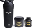 Smartshake DC Comics Bundle – 蝙蝠侠无名钢蛋白摇摆机900ml配有Funnel 110ml和存储容器200ml.