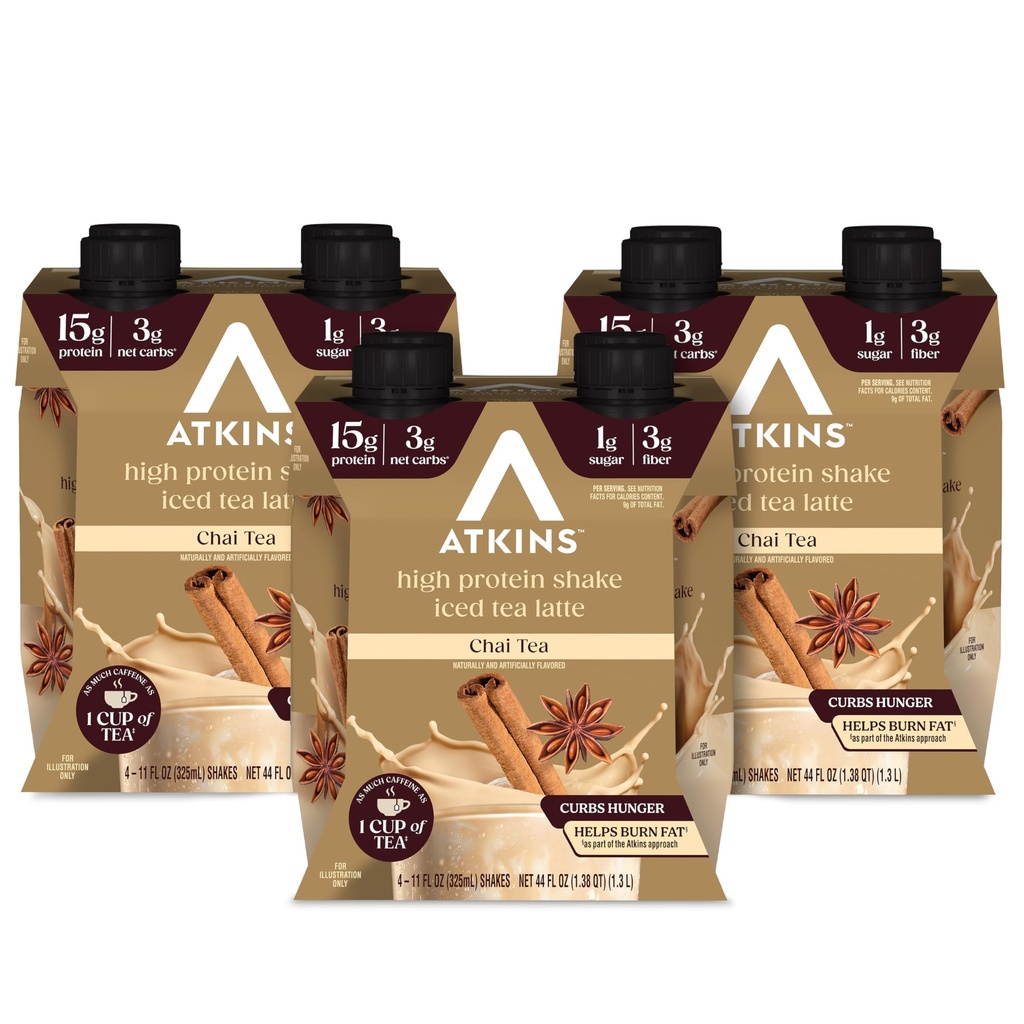 柴茶拉铁 Flate Flavored Protein Shake, 高蛋白 Shake, 低甘油, 低卡布, 低糖, Keto Friend, Gluten Free, 12 count (3套 4套)