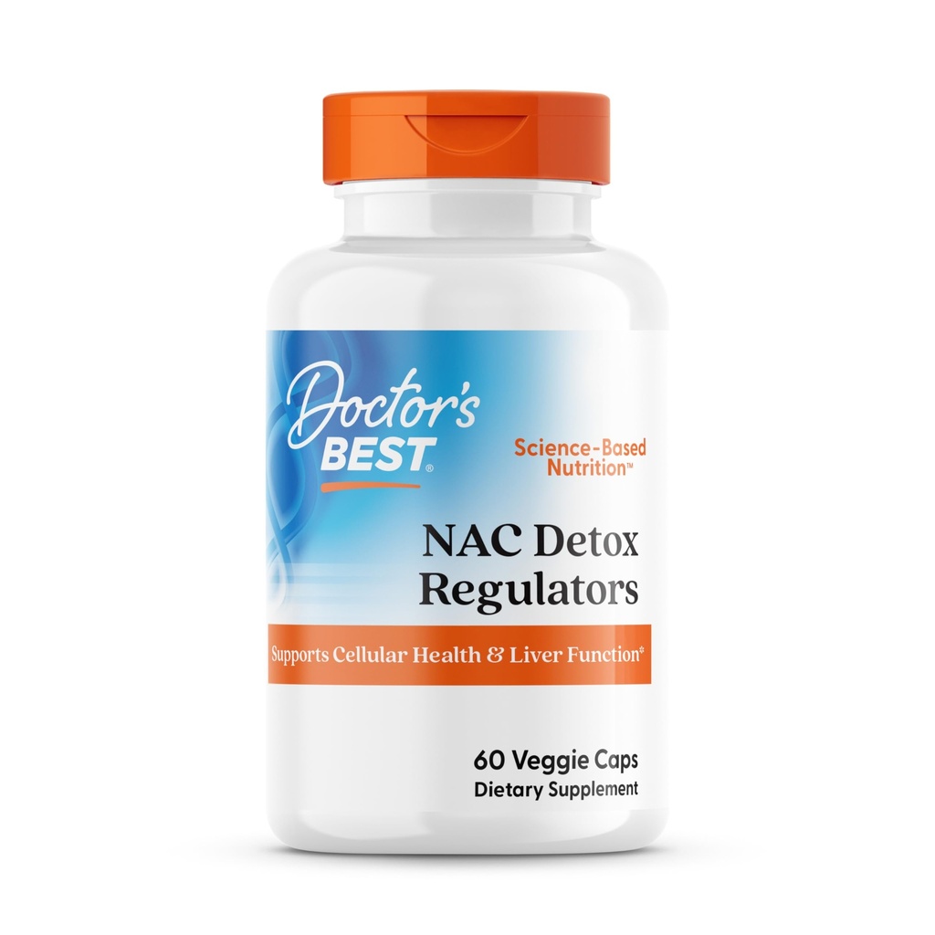 医生最佳NAC解毒剂补充给男女-N-乙酰Cysteine 600 mg,肝脏健康支持,NAC Capsules with Selenium & Molybdenum,支持抗氧化剂防御-60 Veg Caps