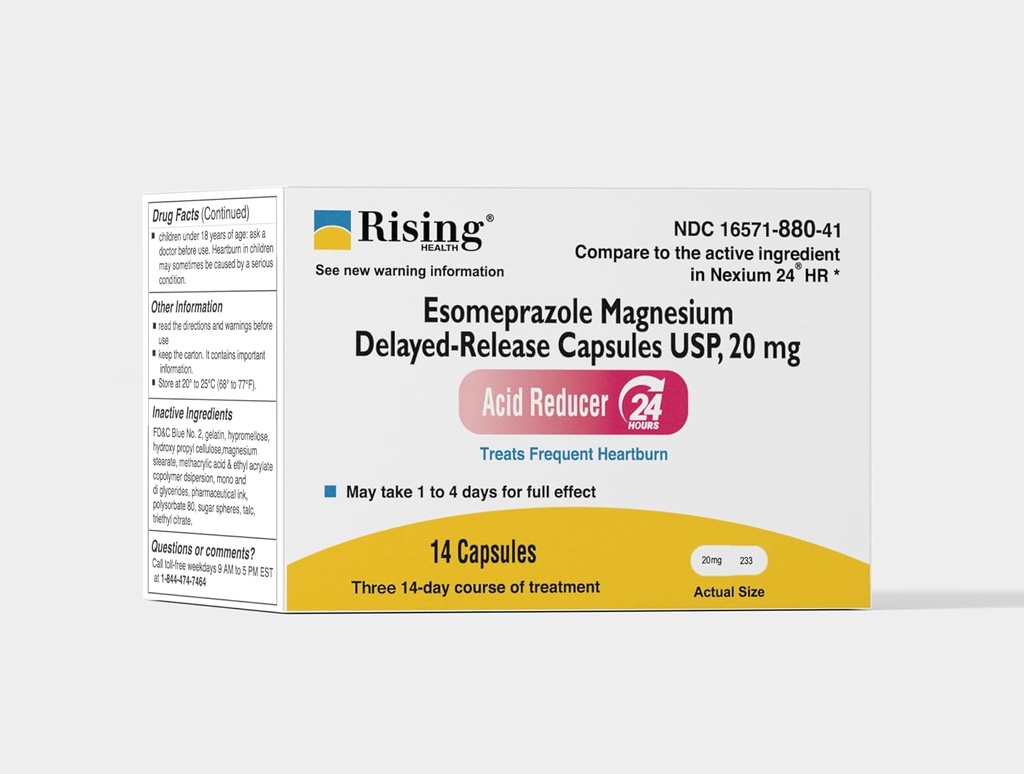 健康上升 -- -- Esomeprazole Magnesium 延迟释放盖,USP -- -- 治疗频繁的心脏灼伤 -- -- 20毫克 -- -- 42 计数