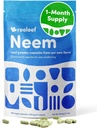 纯草药 Neem Leaf Capsules - 180 Count 330 mg - 无添加剂 - Vegan