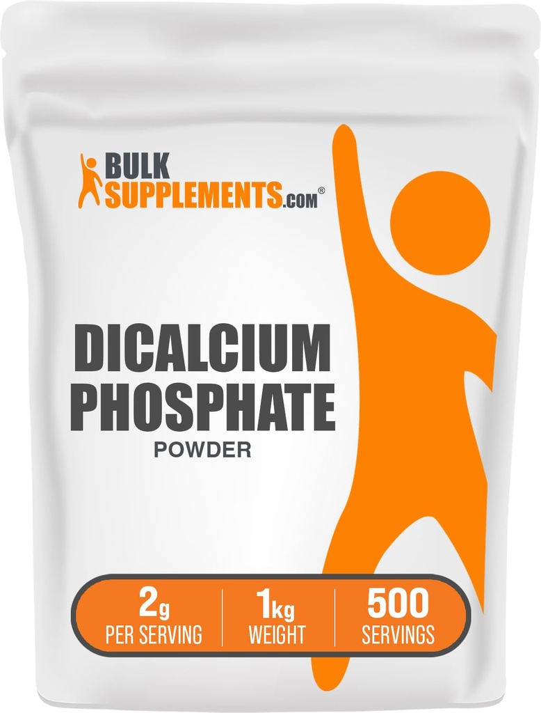 Bulk Assupports.com 磷酸二酯-钙辅料,DCP Assuppose-Uniformed & Gluten Free,每服2克,1kg(2.2磅)(包1)