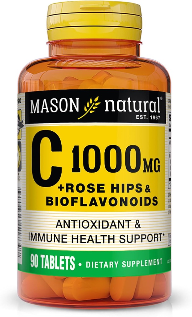 马森自然C 1000Mg + 玫瑰高地和BIOFLAVONOIDS 综合体