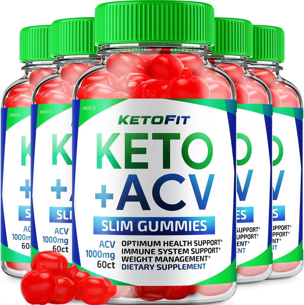 (5 Pack) Ketofit ACV Gummys Advanced 1000mg, KetoFit Keto + ACV 重量管理 Gummys Apple Cider Vinegar Keto Fit 饮食补充 Ketofit Gummys 维生素 B12 B6(300 Gummys) 维他命 B12 B6(300 Gummys)