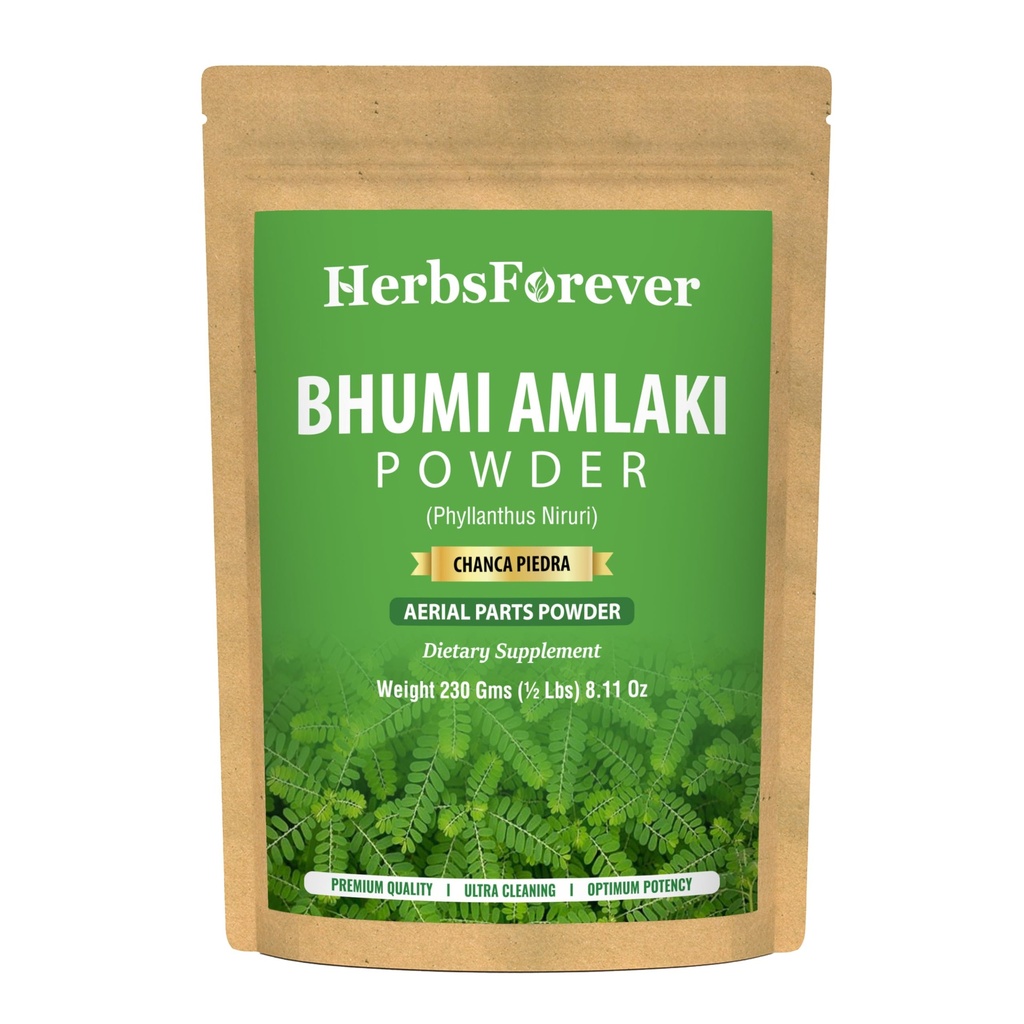 HerbsForever Bhumi Amalaki 粉末 — Phyllanthus Niruri — Ayurvedic Herb for Wellness, Detox and Virtuality — — 非GMO, Vegan, Gluten-Free — — 天然补充 — — 454 GMS