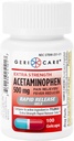 Gericare Extrastrong Acetaminophen 500mg 快速释放 Gelcaps, 疼痛救济100 计数(一包)