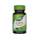 自然之道7-KETO、DHEA代谢物、代谢支助补编*、25mg Potency Pervice、60 Capsules