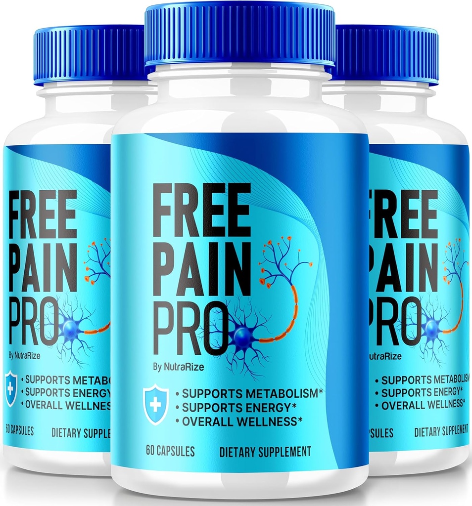 NutraRize(3 Pack) Free Pain Pro Capsules, 适合健康身体的官方Keto公式,支持整体健康的所有自然补充, Premium FreePainPro Pills Review (180 Capsules) 配药: