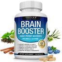 Toplux Brain Supplement Nootropic – 脑药丸维生素与DMAE,Bacopa Monnieri,L-Gutamine,针对男性,60卡普尔,营养
