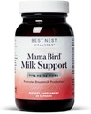Best Nestness Mama Bird Milk支助 - 健康母乳流动支助补充 - Fenugreek & Moringa的母乳喂养支助 - 婴儿的艾滋病牛奶供应 - 60卡普尔