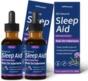 Valerian Root Sleep Supports Drops, Gotas de Manzanilla y Flor de Jamaica y Valeriana para Dormir, Nature Herbal 提取液体用于深睡。 4oz