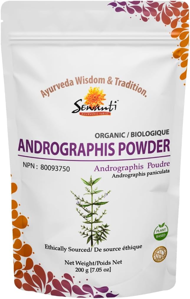Sewanti Andrographis 提取粉末 - 肝脏健康的Andrographis Paniculata 补充200g