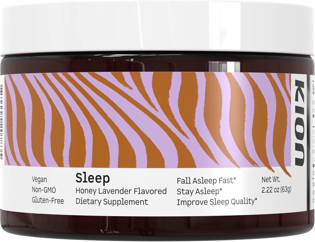 Kion Honey Lavender Sleep Powder QQ Fall Asleep Fast, stay Asleep并改进睡眠质量 QQ 氨基酸动力睡眠支持 QQ30服务