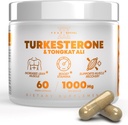 Peak Revival-X Turkesterone Tongkat Ali 补编(500mg Ajuga Turkestanica + 250mg Tongkat Ali) 60 Capsules-Turkesterone 补编 1000mg - 肌肉力量与复苏支持 - 美国制造