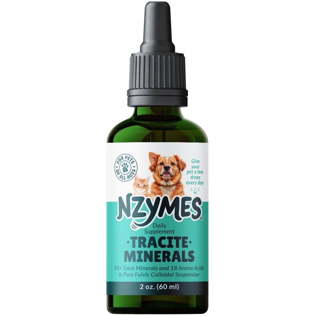 Nzymes 用于宠物的Tracite矿物 -- -- Fulvic酸、Humic酸、铁-痕量矿物滴和氨基酸用于ATP能源,以及美国制造的消化性健康