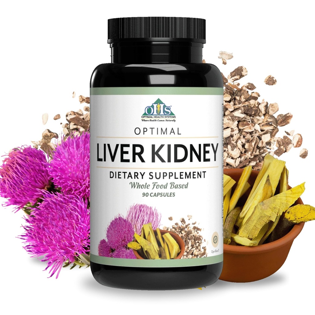 最佳健康系统 活体/ Kidney → Detox & Cleanse → 牛奶 硝酸盐 Dandelion, Barberry, Molases + Opti-Blend Enzymes 用于吸收 → 90 Capsules