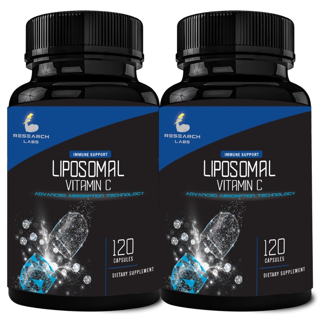 研究实验室 Liposomal维生素C 补充/强化吸收 LipoQuil-CTM → 2 Fer 1 ad 240 Capsules 总免疫支持 Collagen 助推器 → 高剂量脂肪溶液 Vita C 1000mg 缓冲 → 非转基因