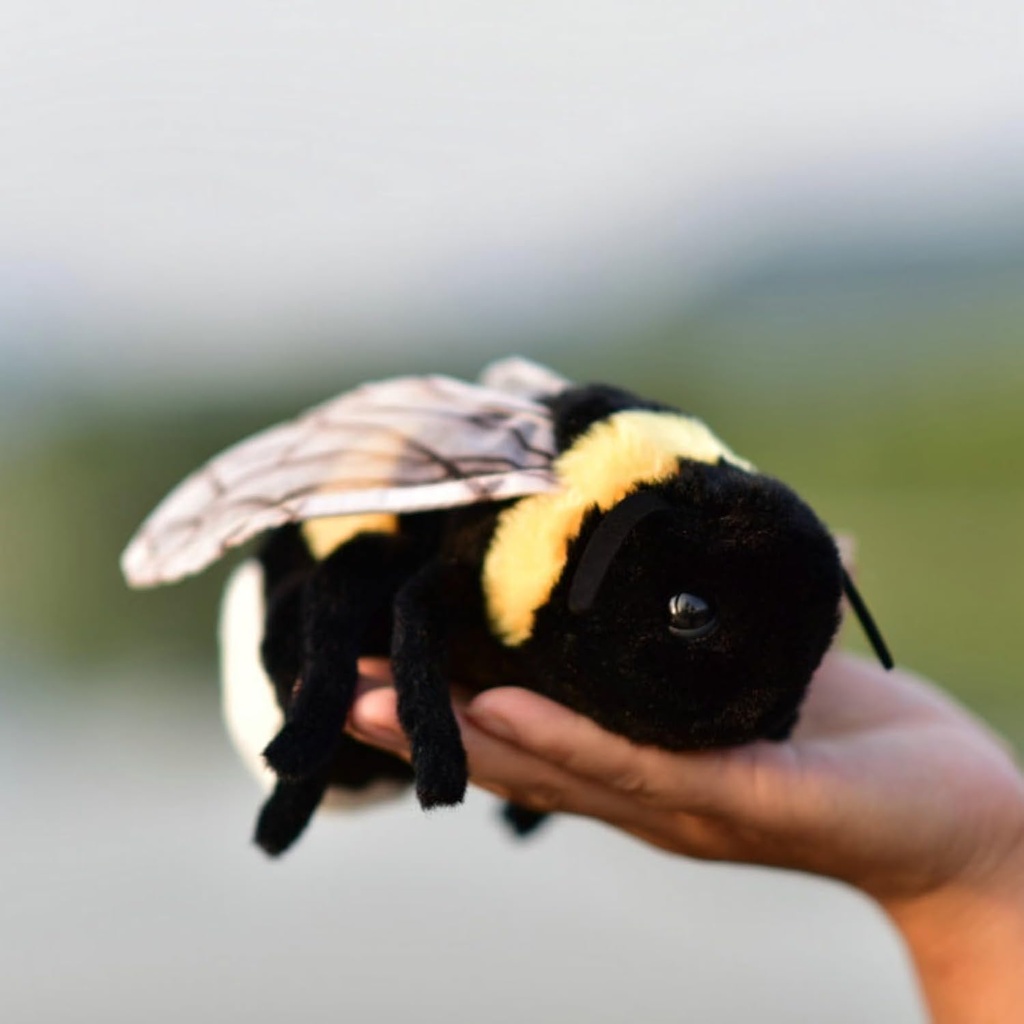 TAMMYFLY 软蜜蜂 Plush 玩具, 动物娃娃, 蜂蜜蜂 Plush 娃娃, 17cm