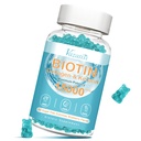 Biotin和Collagen Gummys配有B12,毛皮和直肠维生素Gummys配有毛发生长,光皮和坚固的直肠-蓝莓Flavor,无糖,60Ct