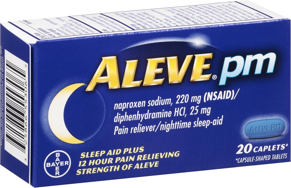 Aleve PM Caplets, 20 计数器