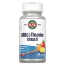 KAL GABA L-Thenine压力 B Lozenge, B 复合维生素补充, 健康放松, Mood & Focus 支持, Natural Mango Tangerine Flavor, Vegan, 50 services, 100 Lozenges