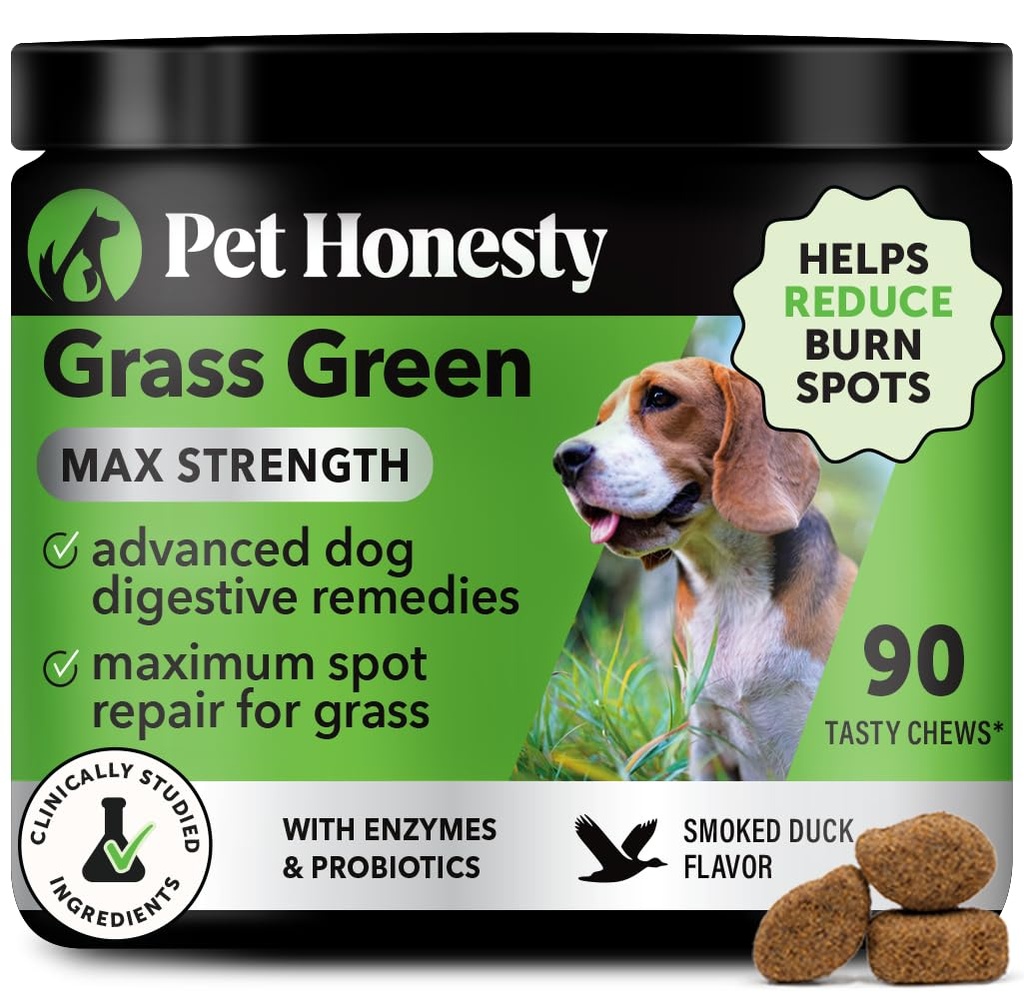Grass Green Max Striights Chews for Dogs – Premium Dog Urine Lawn Spot Saper 补编 – 支持健康文摘,Gut & Urinary 健康与Probiotics,DL-Methionine & Yucca (90ct Duck Flavor) 互联网档案馆的存檔,存档日期2013-12-21.