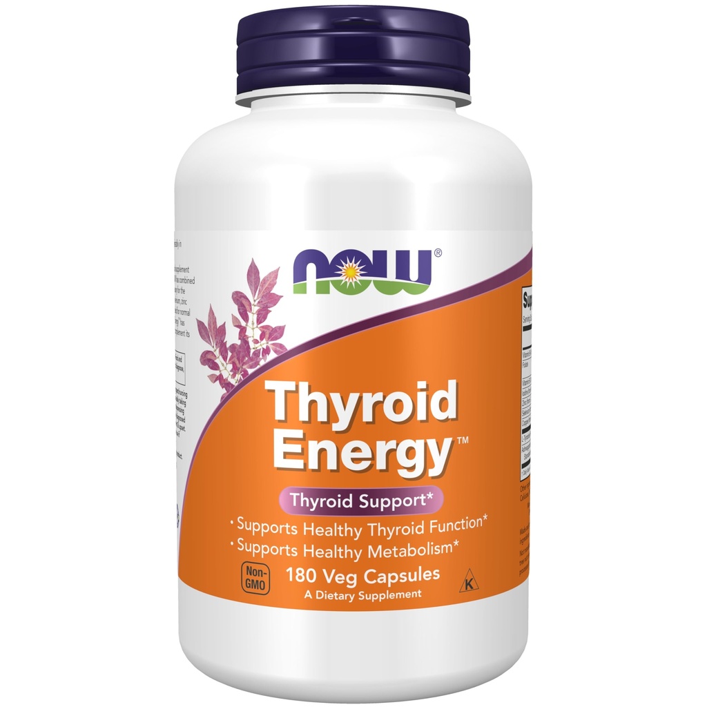 Now Foods 补充食品,甲状腺素能量TM,碘和 Ty加硒,锌和铜,180 Veg Capsules