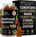 蘑菇 配有狮子马恩的复合型古米,新热带记忆和焦点大脑补充型:狮子马恩,科迪塞普斯,诗竹,土耳其泰尔,雷希,查加,埃诺基,牡蛎蘑菇补充型-60单位