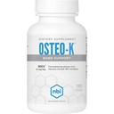 NBI Osteo-K Bone 支持 +++ 维生素 D & K 配有钙 配辅 ++→ 45mg 维生素 K2(MK4) 强骨健康与功能 +++ 180ct Veggie Capsules