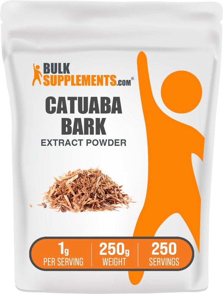 Bulk Assupports.com Catuaba Bark 提取粉末 - Catuaba Bark 粉末,草药补充剂 - Vegan & Gluten Free, 每架服役1克, 250g (8.8 oz) (Pack of 1)