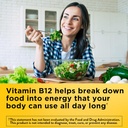 Nature Made Energy B12 1000 mcg,能源代谢支持的饮食补充,150 Gummys,75天供应(包2)