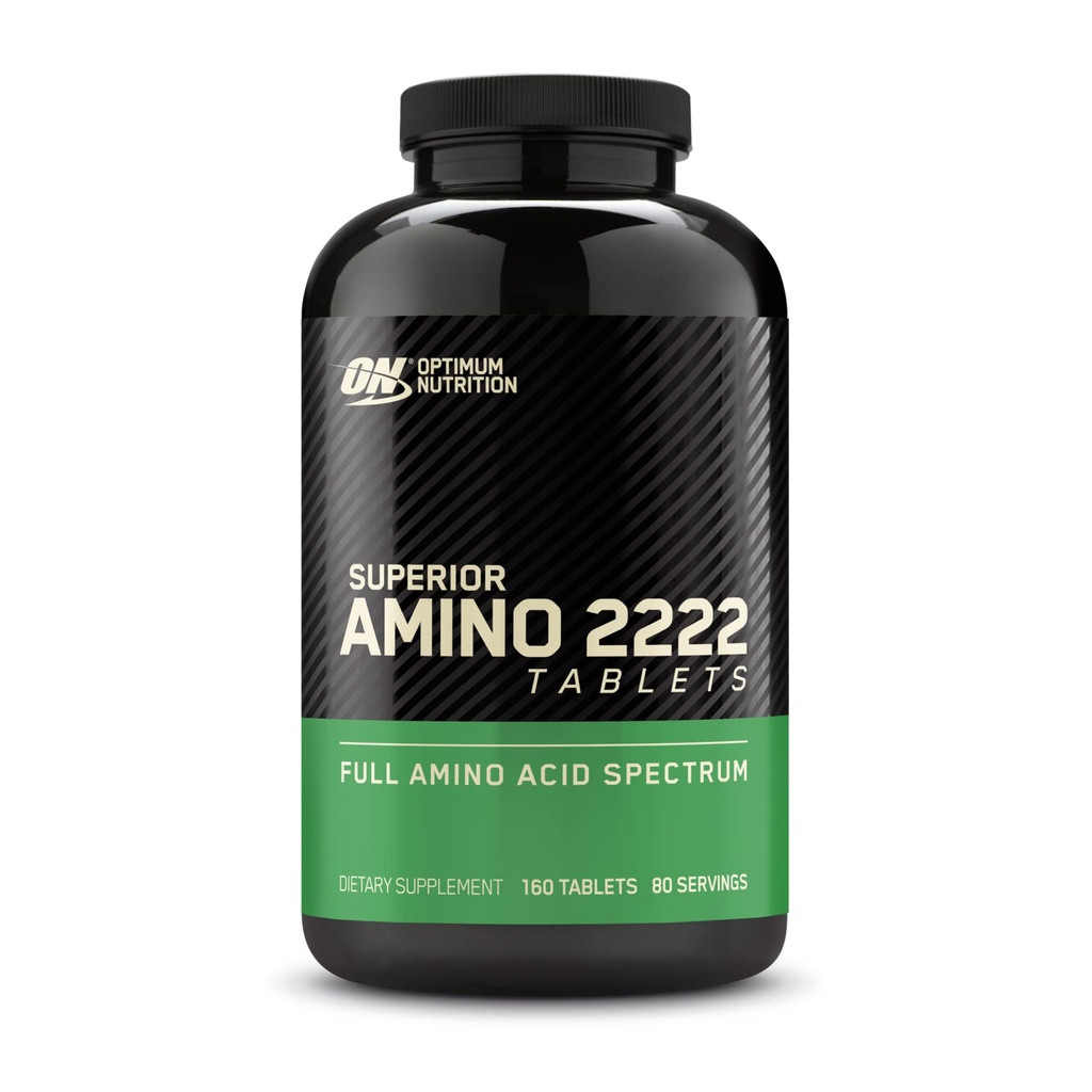 最佳营养 高级氨基2222片,完整的必需氨基酸,EAAs,160个计数