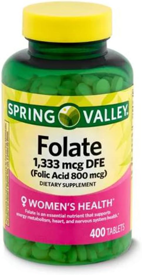 泉谷Folate饮食补充,1 333 mcg,400 计数