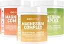 Gobiotix Magnesium Complex Powder Trio - 420mg, 60 services - Honey Citrus, 柠檬莱姆, 桃茶