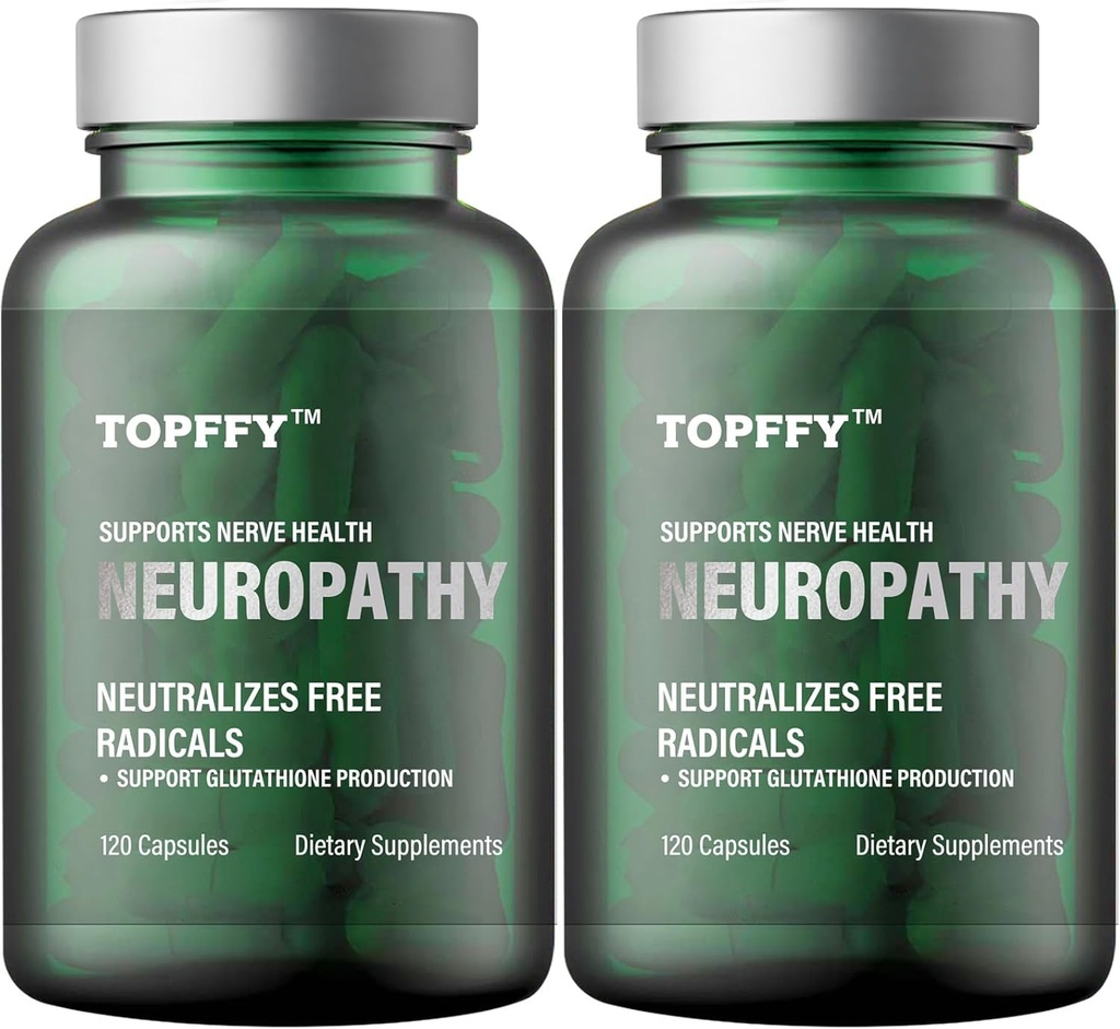 神经病营养综合症 Nerve 不适症缓解症,有600mg Alpha Lipoic Acid - Benfotiamine, 最大强度自然神经维生素, 适合脚, 手, 手指, 脚趾