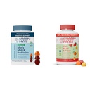 SmartyPants Men's multivitamin Gummys Bundle with Kids multivitamin Gummys and Fiber Supplement, 每人120个数