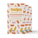 HELPS TEAS | Helps Immunity Boost Tea | Organic herbal blend of Echinacea, Eucalyptus, Mint, Linden, Thyme and Natural Honey Flavor. Facilitates Respiratory Health | 16 Tea Bags - Pack of 3 |