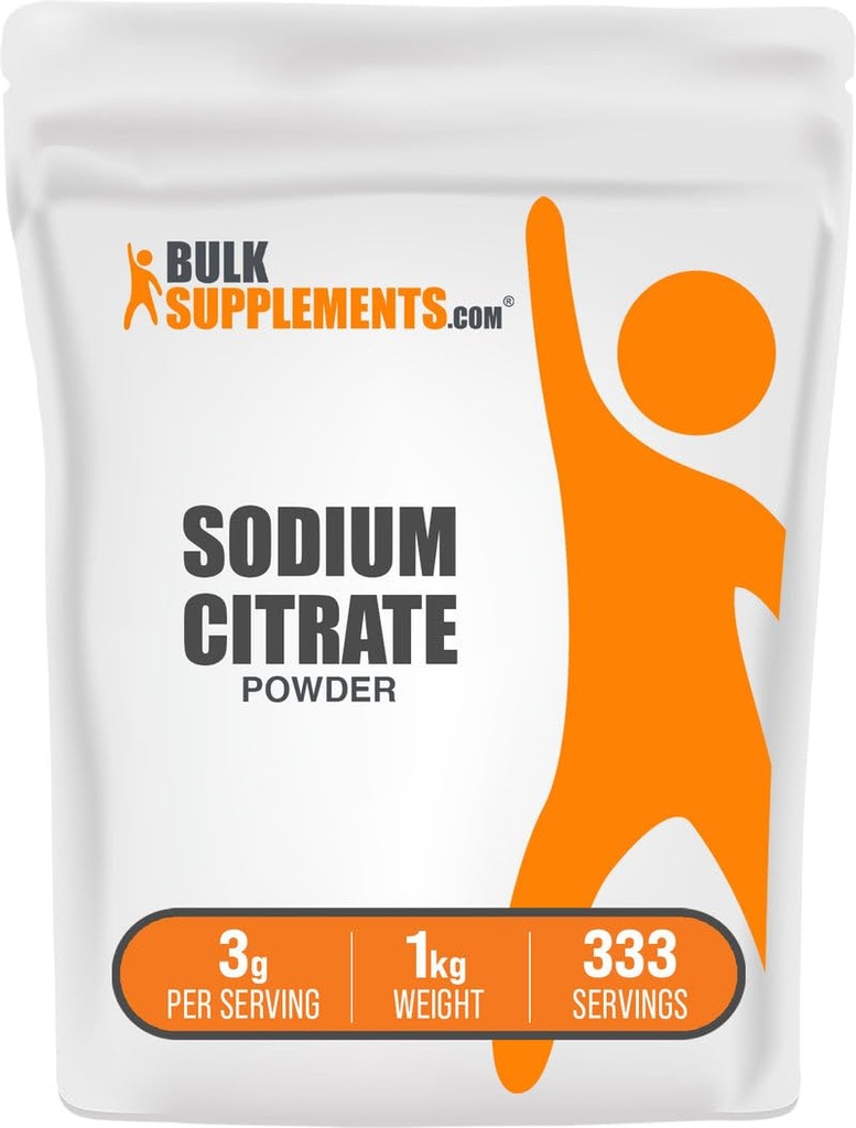 bulk Assupports.com 酸盐粉 - 酸盐食品品级,乳化剂,Flavor增强剂 - Fluten Free,每服3克,1kg(2.2磅)(包1)