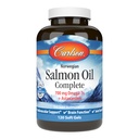 Carlson - Salmon Oil Complete,700 mg Omega-3s + Astaxanthin,心血管支持,脑功能和联合健康,120软胶