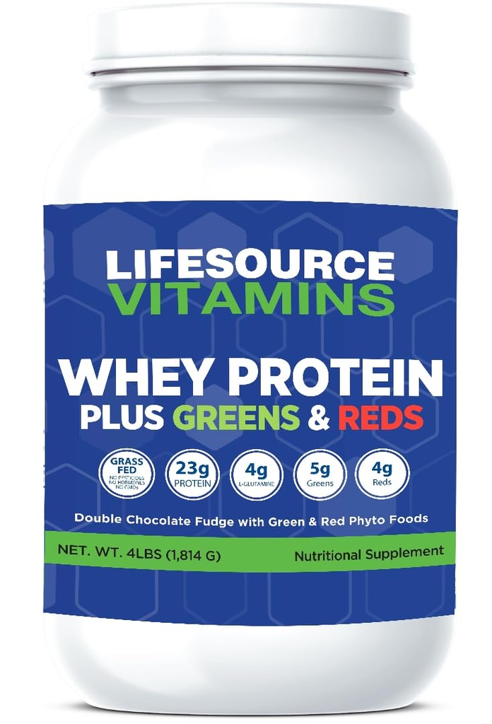 生命源维生素Whey Plus Greens & Reds Phyto食品(4磅)
