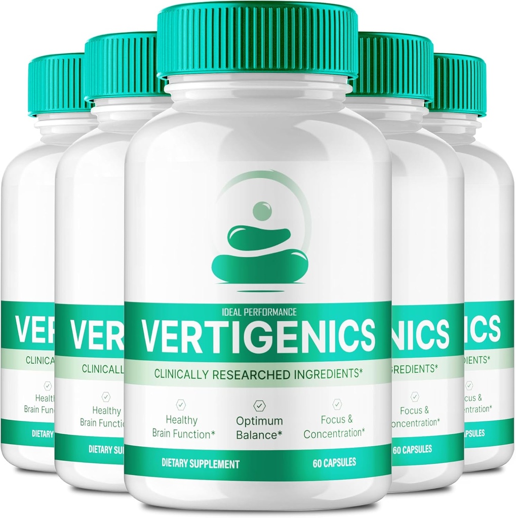 Vertigenics Brain Remember and Focus Capsules, Vertigenics 高级公式脑健康支持 - 最大强度诺特罗普学 Verti Genics 所有自然支持审查(5包)