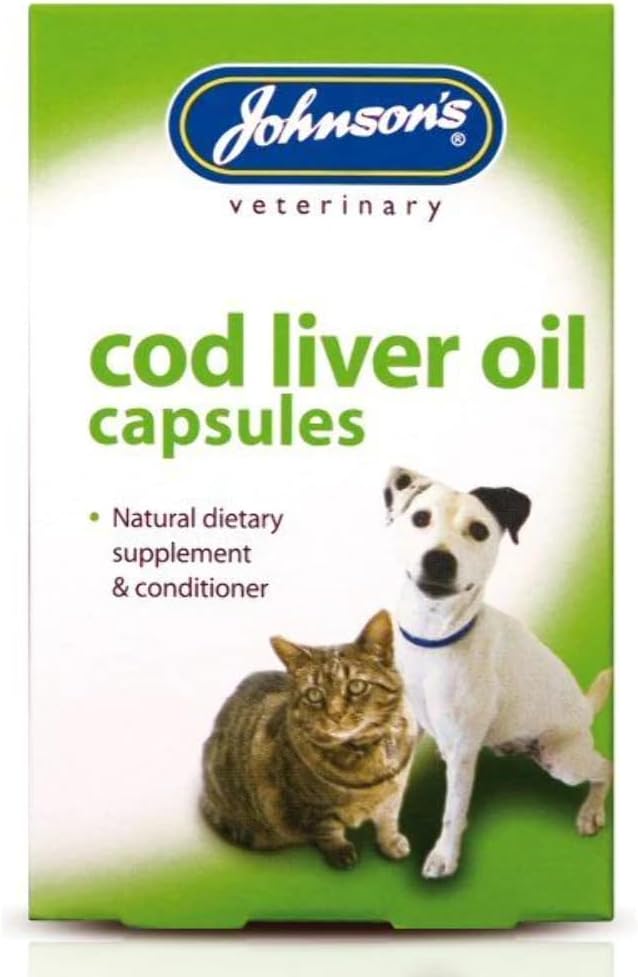 Johnsons兽用产品 Cod Liver Capsules, 40 Capsules