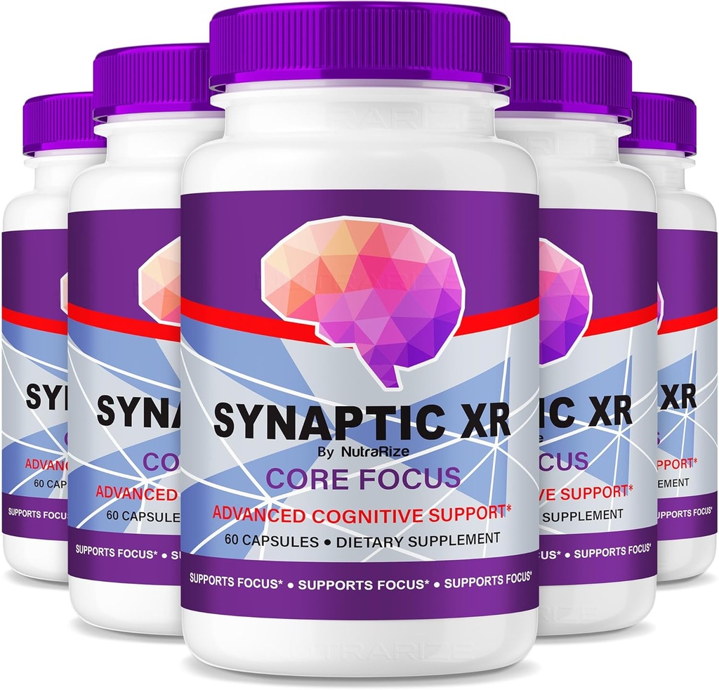 NutraRize (5 Pack) 突触XR – 每日支持 Capsules , 并配有平衡的组合,用于焦点,锐度,以及每日性能 QQ 易服药,用于每日健康 (300 Capsules)