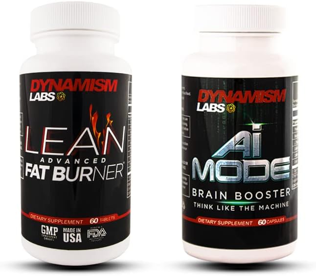 MANTFUP DynamismLabs 峰值性能包 - Lean Advanced Fat Burner and AI Brain Boster (英语).