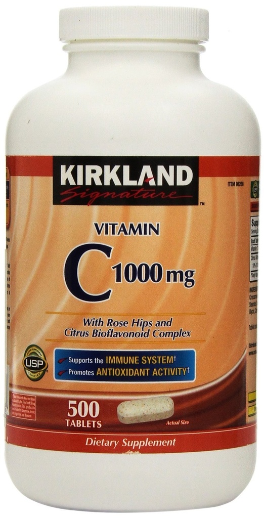Kirkland 签名 维生素C 1000 mg., 500 片(2 Pack)