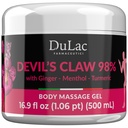 Dulàc - 魔鬼爪 98% Cream 最大强度 16.9 Fl Oz, 自然联合和肌肉放松剂 Cream for Regender Muscle and Joint Pain, 富含 Menthol for cool Effect